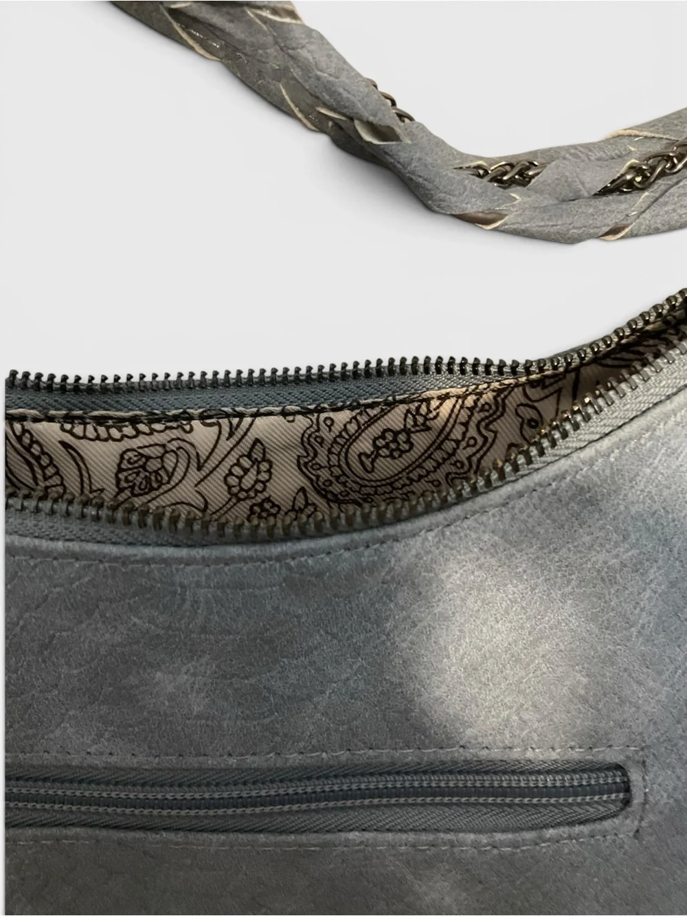 JESSICA SIMPSON sz Medium Casual Crossbody Shoulder Bag Slate Blue NWOT